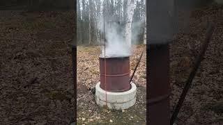 Watch Smoke Pour Out of This Mysterious Barrel!