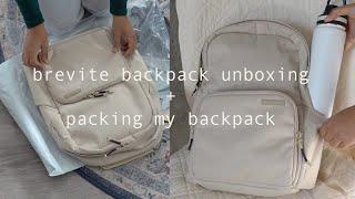 brevite backpack unboxing and pack my backpack