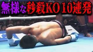 【衝撃映像】ワンパンで決着!驚愕の一撃必殺瞬殺KOランキング【格闘技/KO/秒殺/瞬殺】