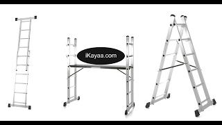 iKayaa 4 in 1 DIY Multi Purpose Step Ladder Scaffold