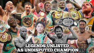 4 Belts, 1 King: The Reign of 9 Undisputed Boxing Champions