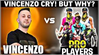 1 vs 6  VINCENZO vs 6 PRO Subscribers Clash Squad Custom room - Garena Free Fire 