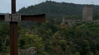 Manderscheid Burgklettersteig einstieg eins bis Einstieg drei