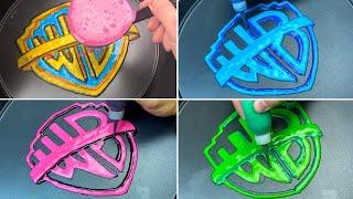 Warner Bros Logo Variant Effects Pancake Art