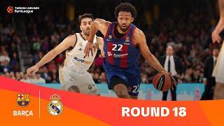 FC Barcelona-Real Madrid | Round 18 Highlights | 2023-24 Turkish Airlines EuroLeague
