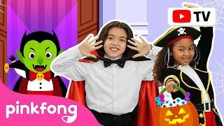 [4K] Halloween Costume Party | Halloween Song | Dance Along | Pinkfong Videos for Kids