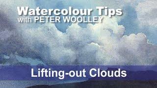 Watercolour Tip from PETER WOOLLEY: Lifting-out Clouds