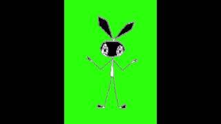 Vibri green screen dancing *Vib Ribbon green screen*