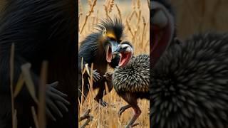 Mandrill vs Emu - Clash of Claws and Legs
