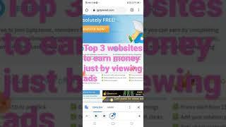 Top 3 videos to earn money just by viewing ads #short #youtubeshort