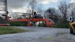 Sikorsky S-64F Skycrane Startup