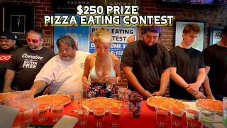 $250 CASH PRIZE PIZZA EATING CONTEST at Black Shamrock Tavern in Honolulu, HI!! #RainaisCrazy