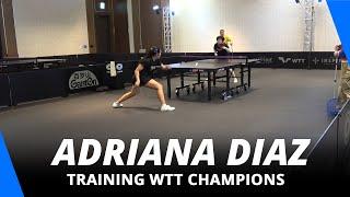 Adriana Diaz Training | WTT Champions 2025