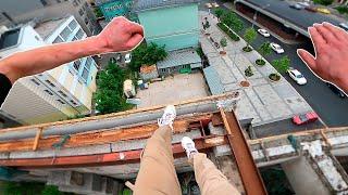 Moscow Rooftop Parkour POV 