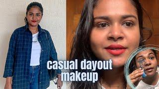 Casual everyday makeup | Brown girl X Red lips | Amala Fernando