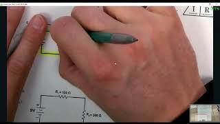 Solve for current, voltage, resistance for series and parallel circuits