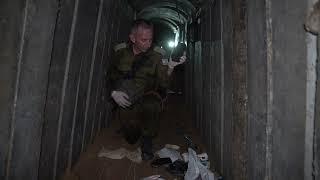 Footage of the tunnel where the six hostages were held captive and murdered