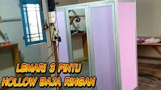 lemari tiga pintu hollow baja ringan