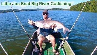 Little Jon Boat Big River Catfishing