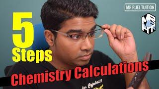 Stoichiometry - Basic Chemistry Calculations // Solve stoichiometry problems in 5 steps