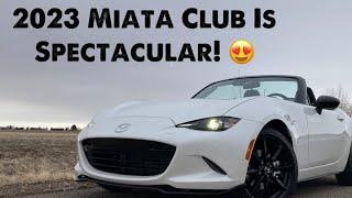 2023 Mazda MX-5 Miata Club 6 Speed Review and 0-60!