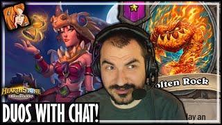 I PLAYED WITH TWITCH CHAT?! - Hearthstone Battlegrounds Duos