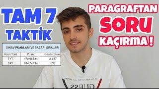 Paragraf İçin 7 Derece Taktiği | Ve Taktiklerle Soru Çözümü !