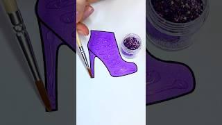 Purple Princess  Glitter Art  #glitter #glitterart #colorfulcreativekids #purple #color