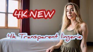  4K TRANSPARENT LINGERIE TRY-ON HAUL | Clothes Today | Bikini 2024 