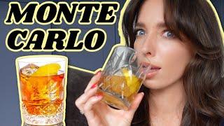 WHISKEY FAN DRINKS A MONTE CARLO COCKTAIL FOR THE FIRST TIME | Cocktails with Ciara O Doherty