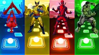 Telis Hop EDM Rush - Spiderman vs Wolverine vs Deadpool vs Hulk #tileshop