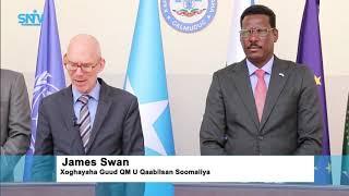 Madaxweyne Qoor qoor iyo James Swan oo ka wada hadlay arrimaha doorashooyinka.