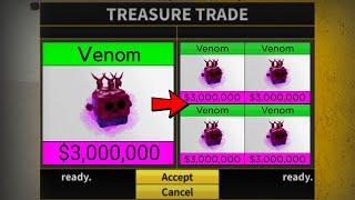 1 Venom to 4 Venom in Blox Fruits! Crazy Trades ‍