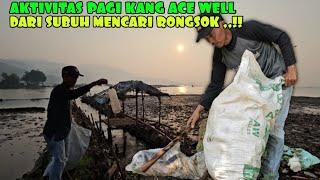 BEGINILAH AKTIVITAS KANG ACE WEL DARI SUBUH BERJALAN KAKI SAMPAI KE PASISIR PANTAI CIRATA MENCARI.??