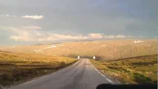 Time Lapse: Road from Nordkapp to Honningsvåg, Norway