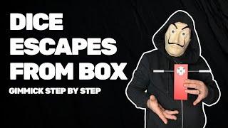 DICE ESCAPES FROM BOX 🪄 GIMMICK STEP BY STEP