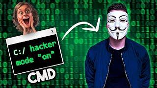 How To Make Yourself Look Like A HACKER Using CMD | Fool Anyone Easily!!