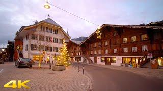 Saanen A Beautiful Charming Christmas Town In Switzerland 4K 50p