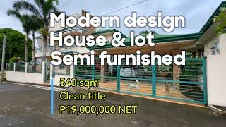 V550-24 • 540 sqm Modern Design Semi-Furnished House and Lot | 2 Storey, Ready for Occupancy