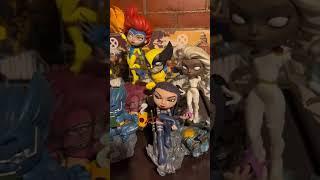 Diorama de las 8 figuras de la Oleada 1 de Iron Studios Minico de la serie X-Men de 1992