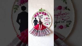 Nirmal's 2nd Order with us #weddingembroidery #anniversarygift #embroiderylover #craftshorts #art