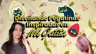 Diseñando Pegatinas Inspiradas en mi Gatita | Cumpleaños de mi Mamá 