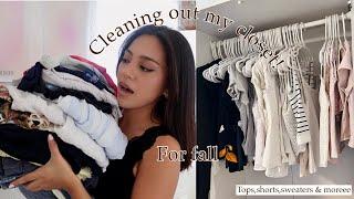 Huge closet clean out | preparing for fall