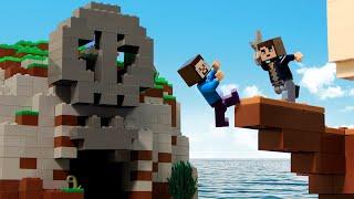 Most Dangerous Pirate Adventure : Finding New Island & Friends - LEGO Minecraft Animation