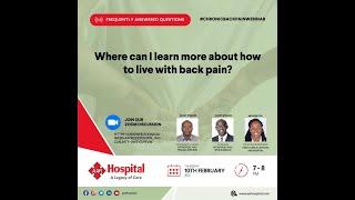 AAR Hospital Zoom Webinar Series Part 2:  Management of Chronic Back Pain