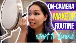 My On-Camera MAKEUP Routine FROM START TO FINISH! 