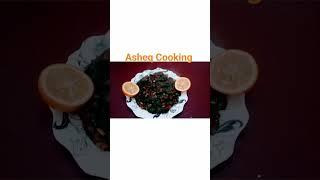 Asheq Cooking spinach