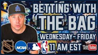 NHL | MLB | NBA | Sports Betting Live | Betting with the Bag | Wed, Apr 9th, 2025