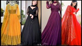 Georgette Long Frock Designs || Classy Attractive  Long Mexi Design || Party Gawn Design