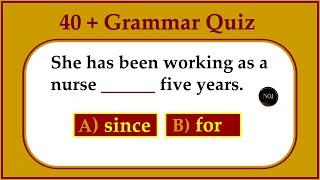 40 + English Mixed Quiz | English Grammar | All tenses practice Exercise | No.1 Quality English